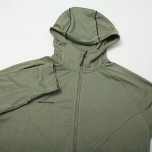 Mammut Jacket Mens 2XL Green Hooded Full Zip Fleece Hiking Outdoor 1010-23630